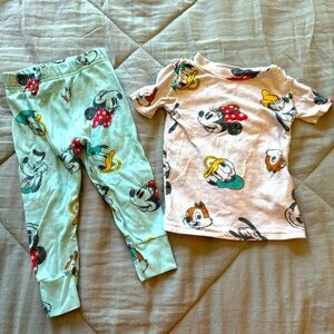 Disney Mickey Mouse Toddler Slim Fit Pajamas